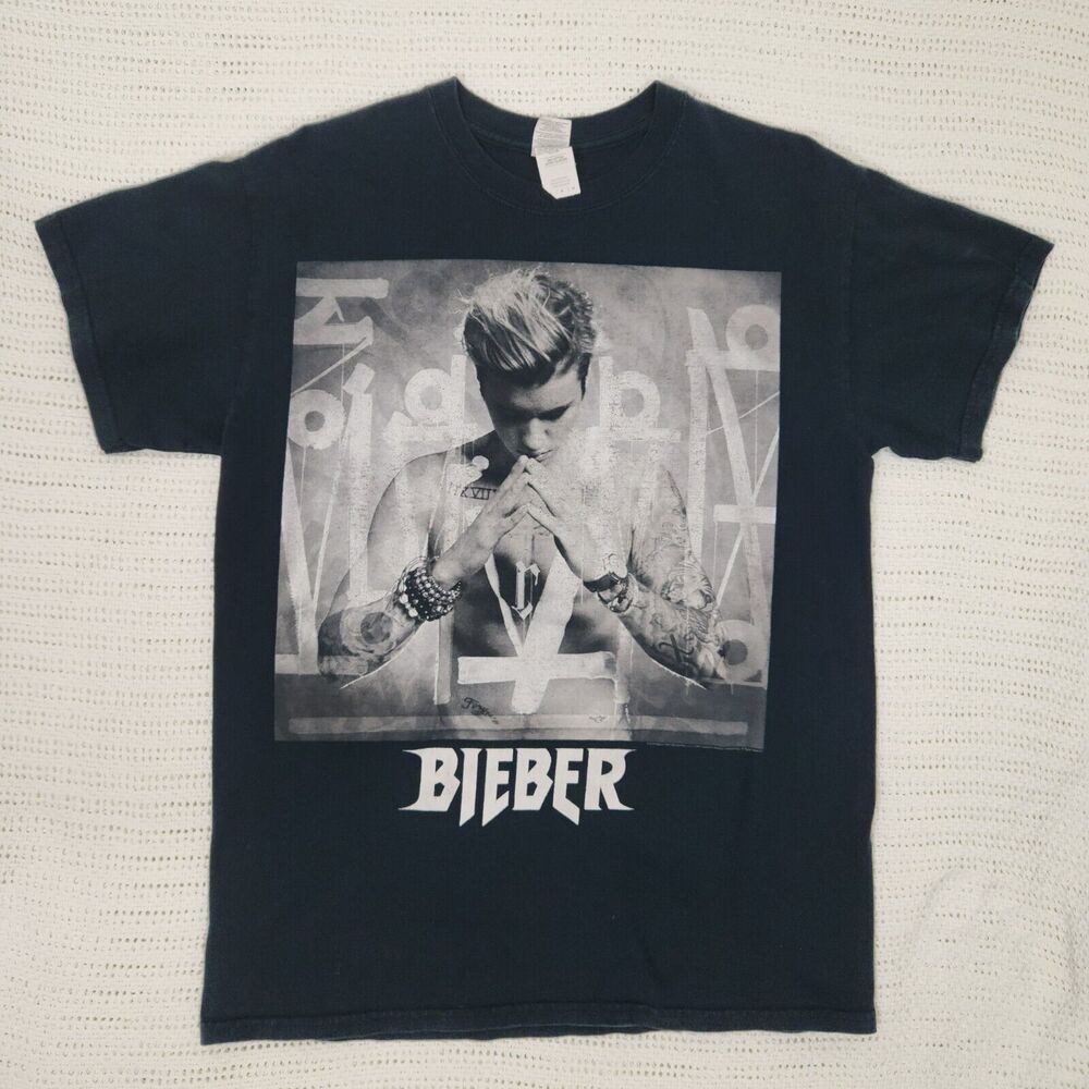 2016 Justin Bieber Purpose Tour T‎ Shirt Mens Size Medium Black